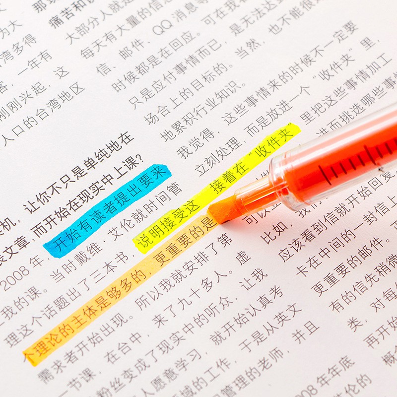 Bút highlight pastel dạ quang ghi nhớ dòng cute đánh dấu nhiều màu