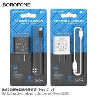 Bộ sạc borofone ba52 type-c