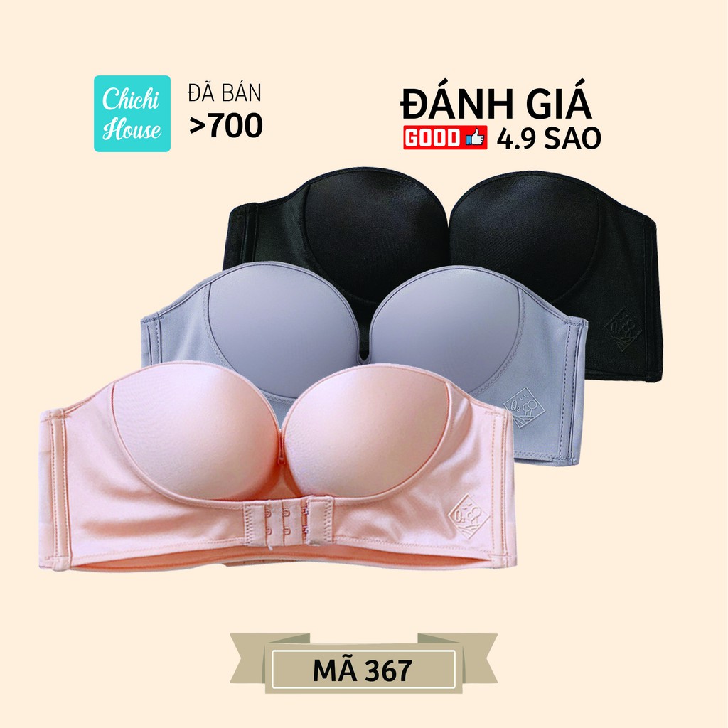 Áo Ngực Không Dây Không Gọng Nâng Ngực Chống Tuột Cài Trước Siêu Quyến Rũ EvaBra 336