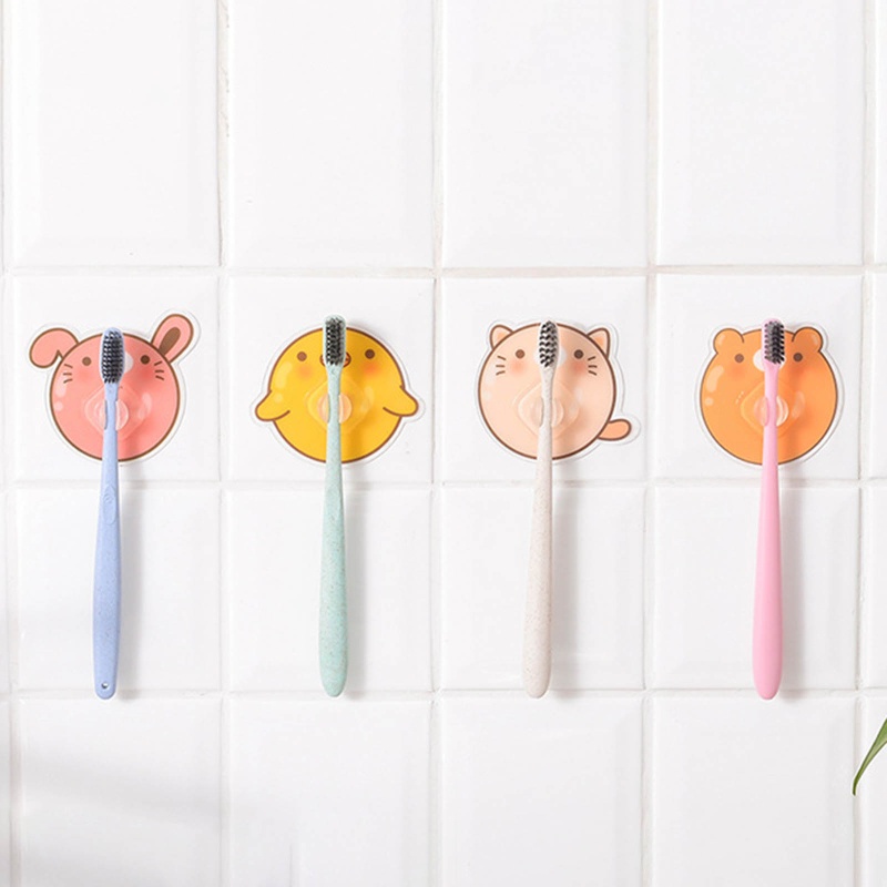 Giá kẹp bàn chải đánh răng/ dao cạo gắn tường hình động vật hoạt họa