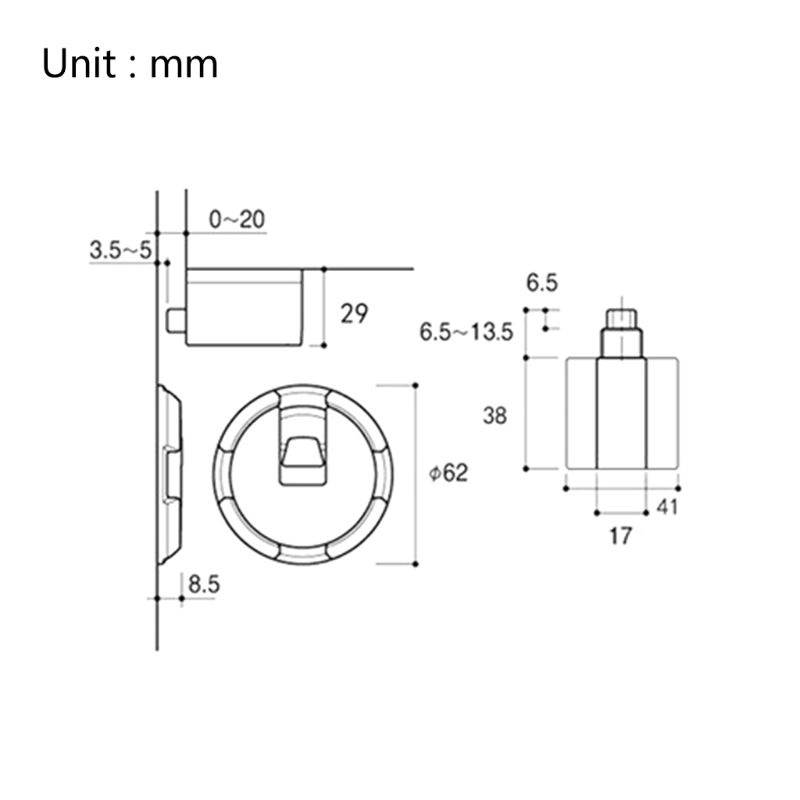 Giá Chặn Cửa Bằng Hợp Kim Kẽm Có Nam Châm Siêu Bền Tiện Dụng