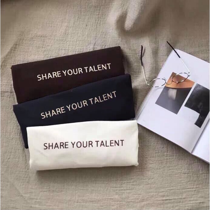 Áo thun tay lỡ form rộng - phông nam nữ cotton oversize - T shirt Share your talent