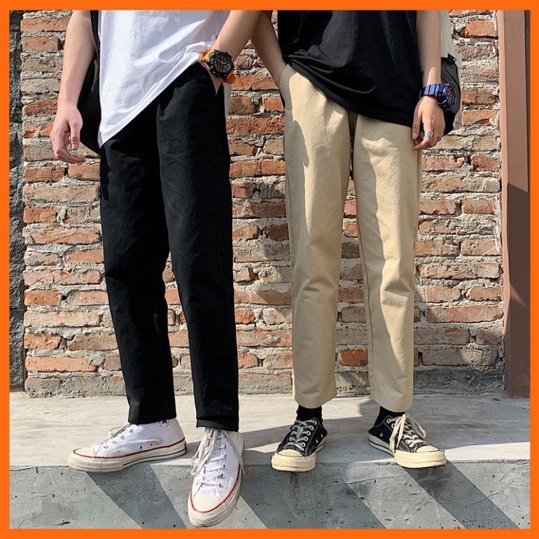 Quần baggy nam nữ kaki unisex, quần baggy kaki nam nữ