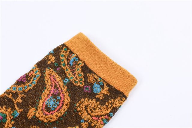 Tất chun in hoa vintage các màu