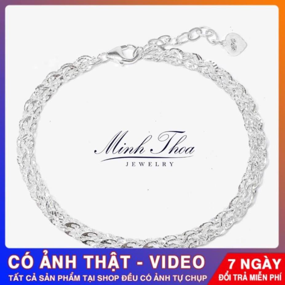 [FreeShip – Clip thật]Lắc tay, vòng tay nữ bạc đẹp, trang sức bạc cao cấp phong cách Hàn Quốc Tuấn Thoan JEWELRY