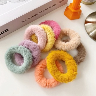 ☂️Chun cột tóc lông mềm,scrunchies lông nhỏ