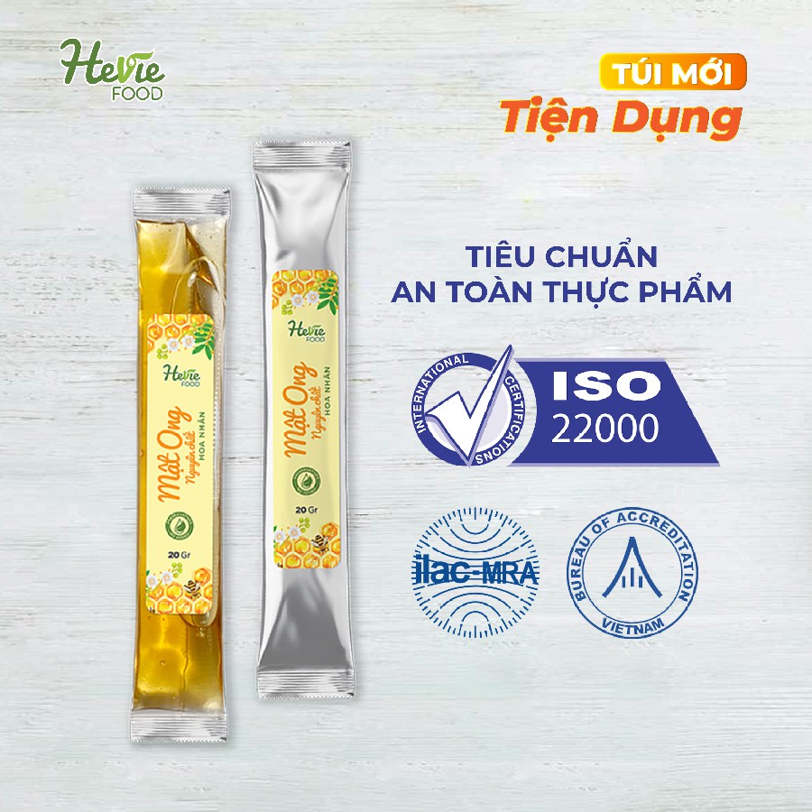 Mật ong hoa nhãn nguyên chất 20g Heviefood | BigBuy360 - bigbuy360.vn