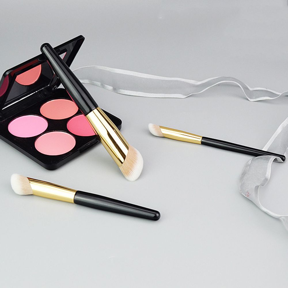 [Hàng mới về] Cọ đầu xiên trang điểm kem nền BB/che khuyết điểm quầng thâm tiện lợi cho nữ