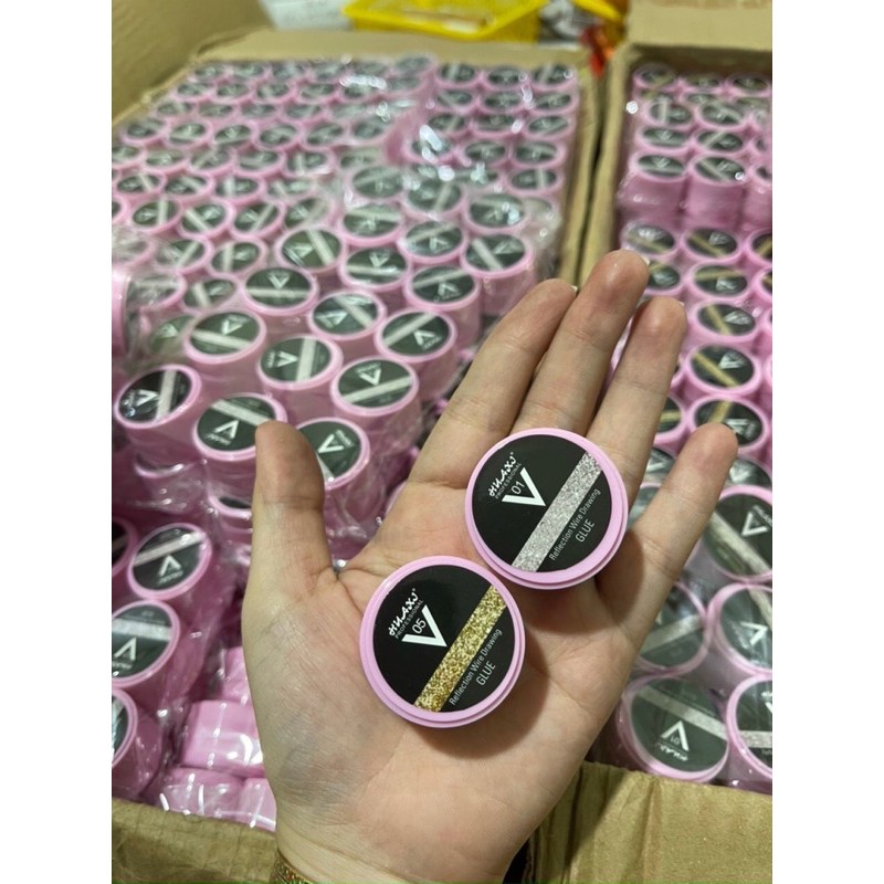 gel nhện flash vàng và bạc