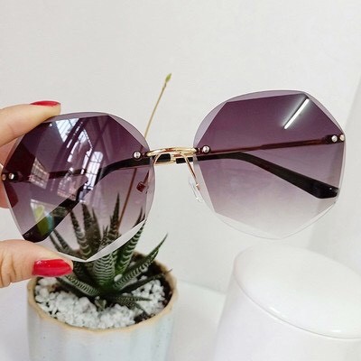 Kính mát nữ thời trang cao cấp phong cách Hàn Quốc chống tia UV mắt đa giác đẹp giá rẻ ABICA 008