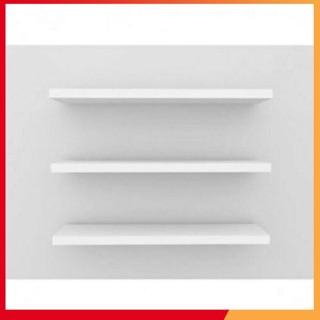 Kệ gỗ trang trí tường ( sét 3 thanh ngang dài 40cm mầu trắng )