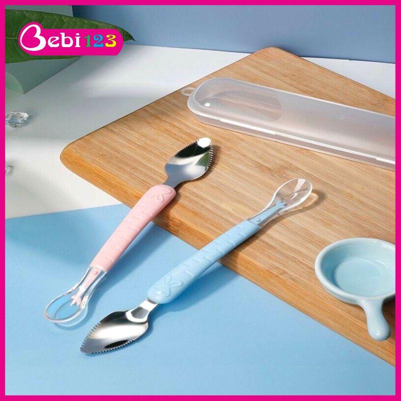 Muỗng Thìa Nạo trái cây 2 đầu cho bé ăn dặm