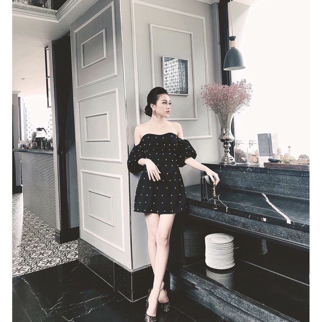 Đầm Ulzzang nữ cúp ngực chấm bi 💖FREESHIP💖 váy nữ hotrend TM7652 | BigBuy360 - bigbuy360.vn
