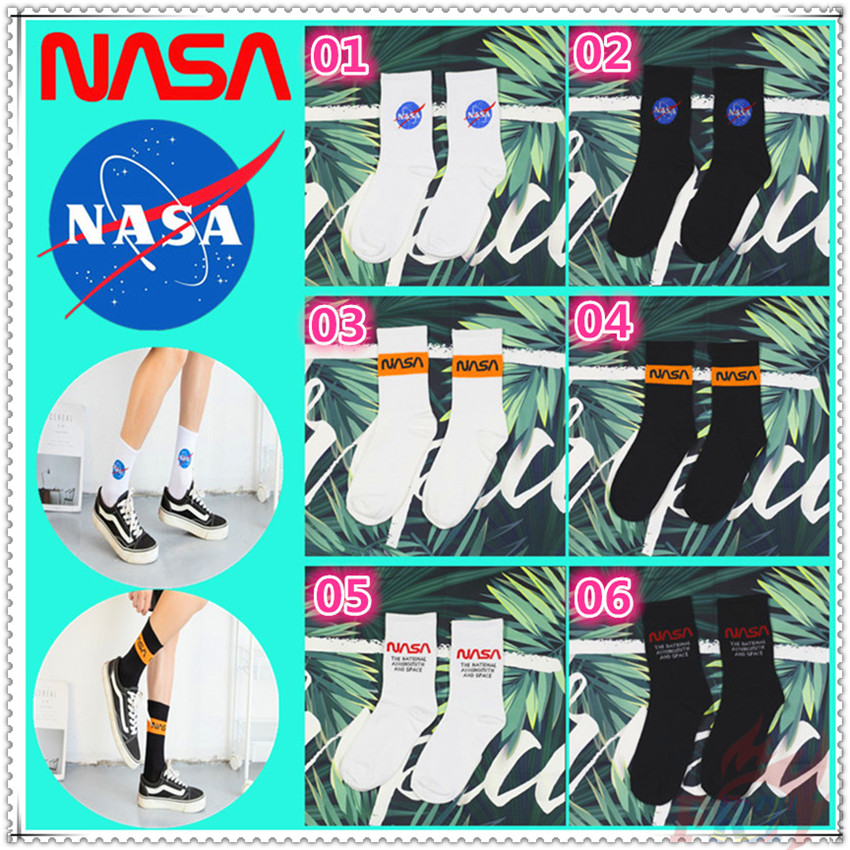 ❀ NASA Funny Letters Cotton Socks ❀ 1Pair HipHop Fashion Hipster Street Skateboard Unisex Short Socks