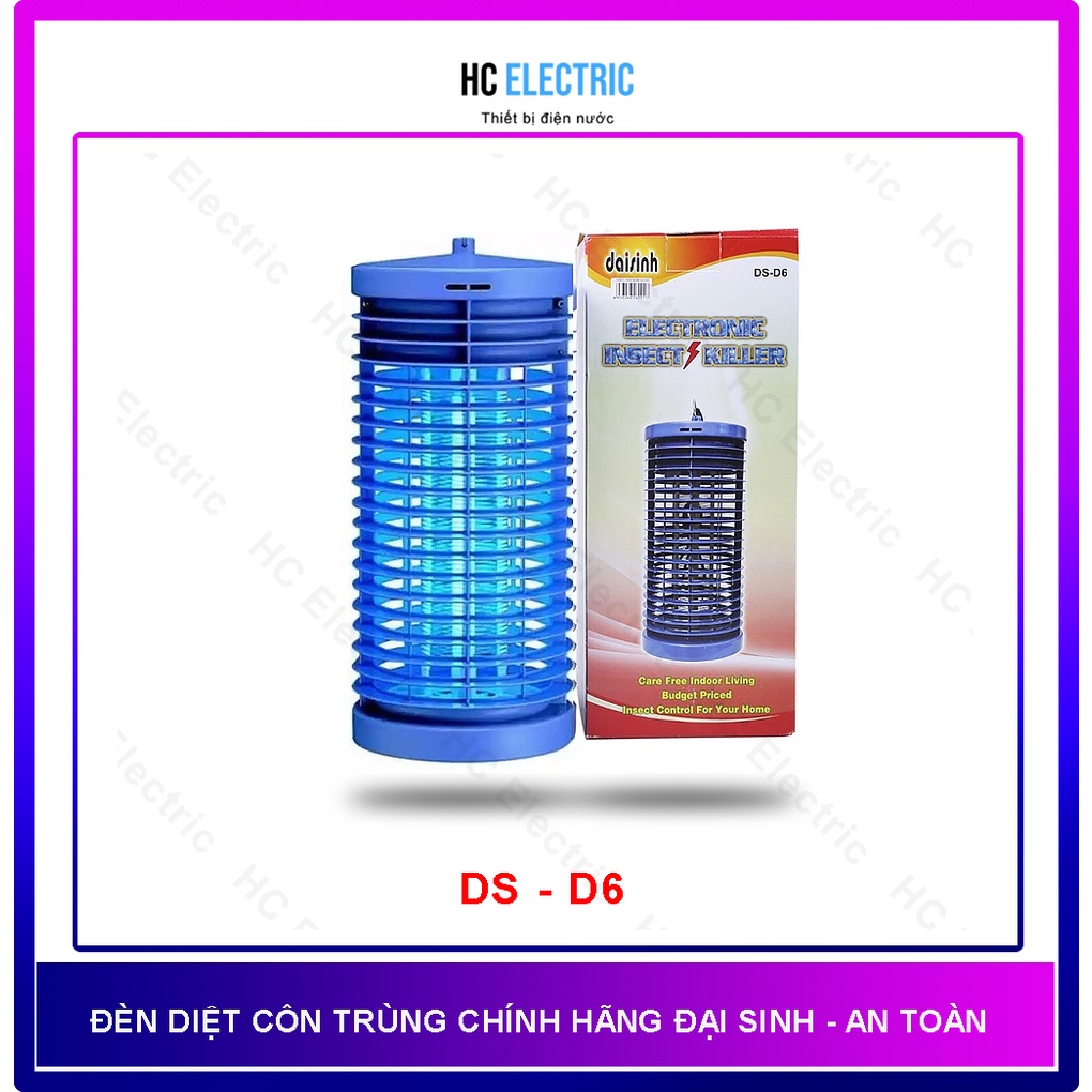 [ HÀNG CHÍNH HÃNG ] Đèn bắt muỗi, bắt côn trùng  Đại Sinh DS - D6 An toàn - Tiết Kiệm