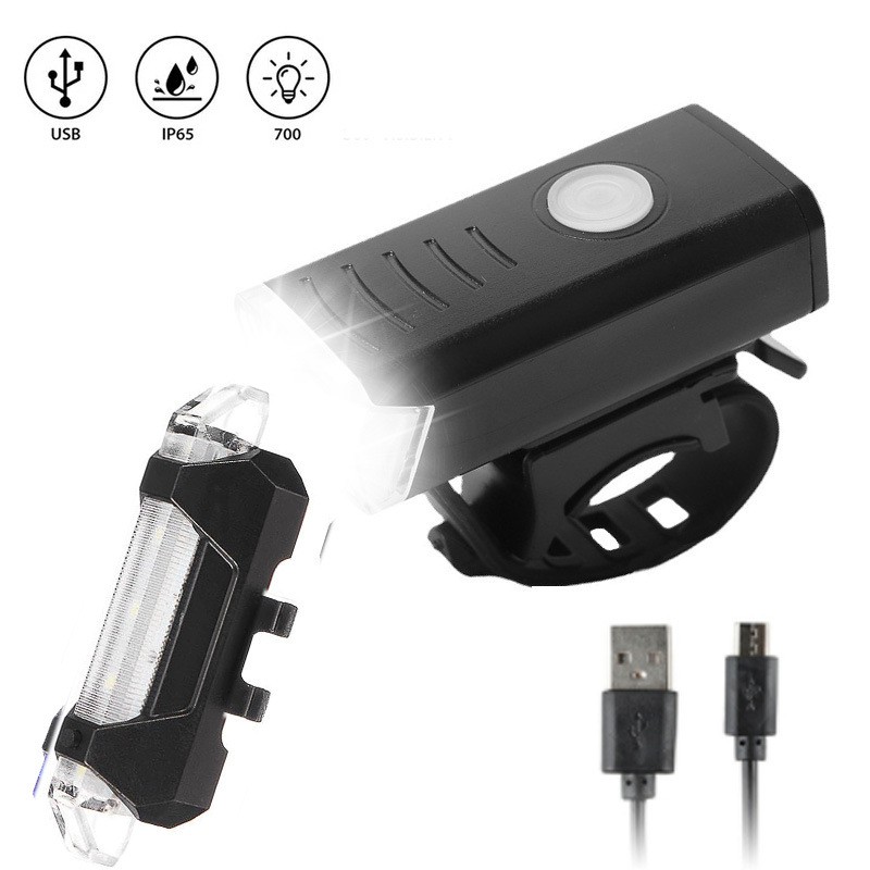 Đèn LED 320 lumens Sạc USB Chuyên Dụng Cho Xe Đạp Leo Núi