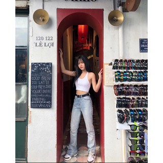 Áo croptop cổ yếm Pony
