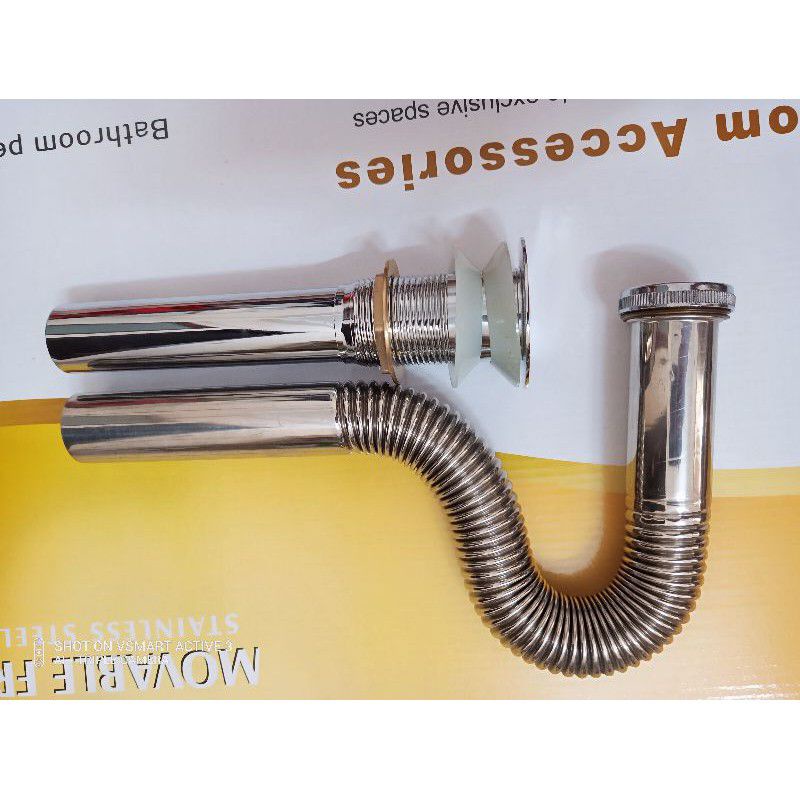 Bộ xả lavabo inox 304, bộ xả chống hôi ruột gà nhựa cao cấp giá rẻ tại Tphcm