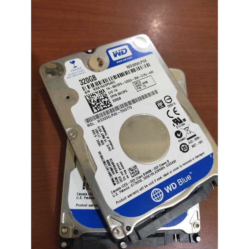 Ổ Cứng Laptop Hdd 320 Gb Wdc Murmer