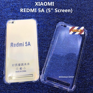 Ốp Điện Thoại TPU Silicon Mềm Trong Suốt Chống Sốc Có Màn Hình Bảo Vệ Cho Xiaomi Redmi 4A 4X 5 5A 5"