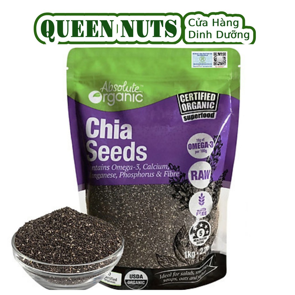 Hạt Chia Úc 1KG Absolute Organic Hữu Cơ