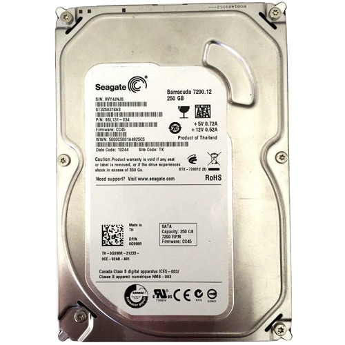 Ổ cứng PC, CAMERA 250GB - 500GB Seagate / Western - mới 99% - bảo hành 1 tháng ! | BigBuy360 - bigbuy360.vn