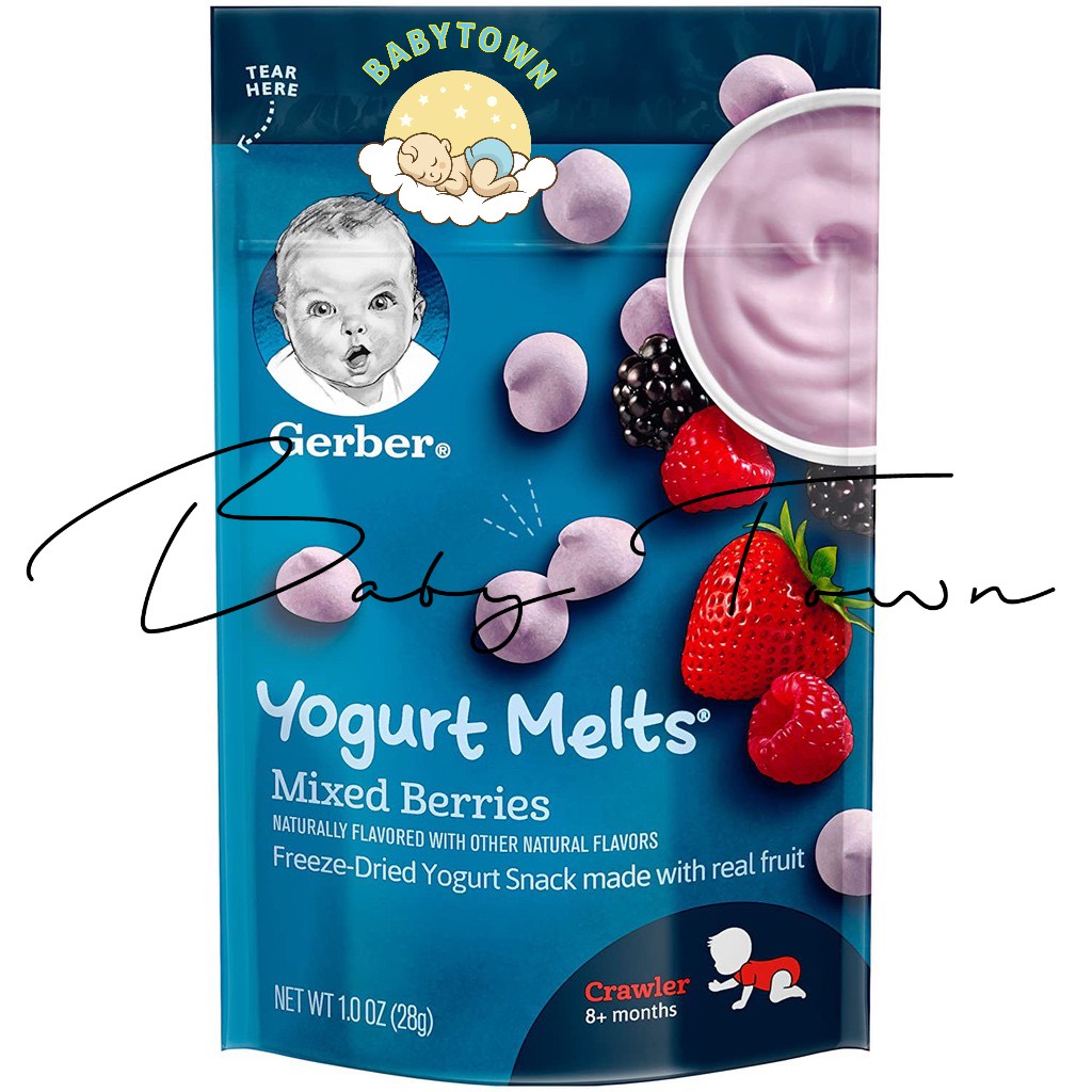 Bánh sữa chua khô Gerber/ Sữa chua sấy lạnh/ Bánh gạo lứt hữu cơ Mom's Choice cho bé ăn dặm 6m+