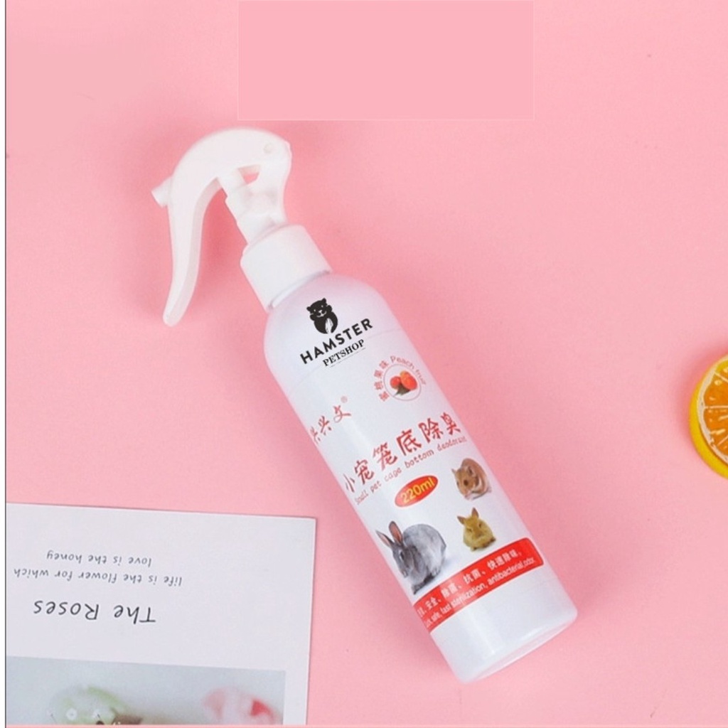 Chai xịt khử trùng chuồng trại Marsa cho hamster, thú cưng, thỏ bọ