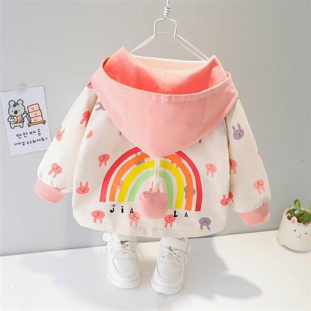 Áo khoác phong cách thời trang xuân thu cho bé gái 2021