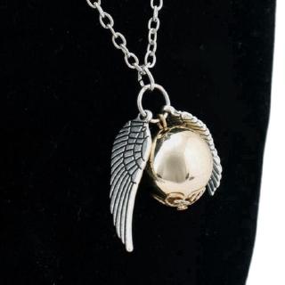 Hasagei Harry Potter Snitch Cánh Vàng Mặt Dây Chuyền Vàng Unisex Vòng Cổ Ma Thuật Đặc Biệt