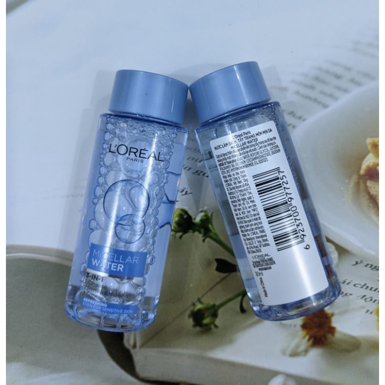 Nước tẩy trang tươi mát Micellar Water L'Oreal Paris 30ml