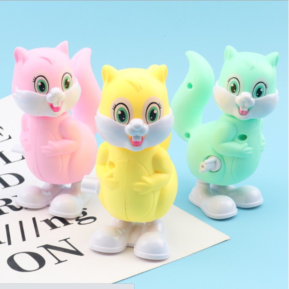 Đồ Chơi Cho Bé💗FREESHIP💗  Đồ Chơi Trẻ Em Sóc Con Vặn Cót Nhún Nhảy Ngộ Nghĩnh , Đáng Yêu Cho Bé Giải Trí Sóc_Toystore