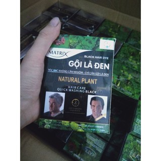 Dầu Gội Phủ Bạc Matrix Gội là Đen tóc 5 gói