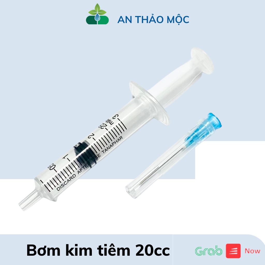 Bơm kim tiêm 20cc tanaphar,bơm tiêm sử dụng 1 lần.anthaomoc