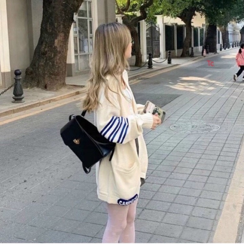 [Mã FAMARAL1 giảm 10K đơn 50K] [ BÁN SỈ ] Áo Khoác CADIGAN Vạch Tay Chữ M Chất Nỉ Cotton