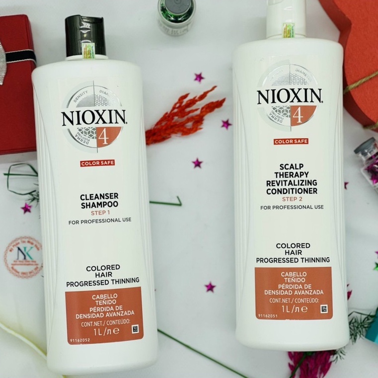 Dầu gội xả chống rụng tóc Nioxin System 4 1000mlx2 ( New 2021)