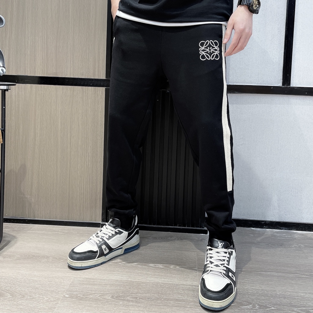 Quần Thể Thao Nam Thu Đông Dài Thêu Logo Đẹp Màu Đen