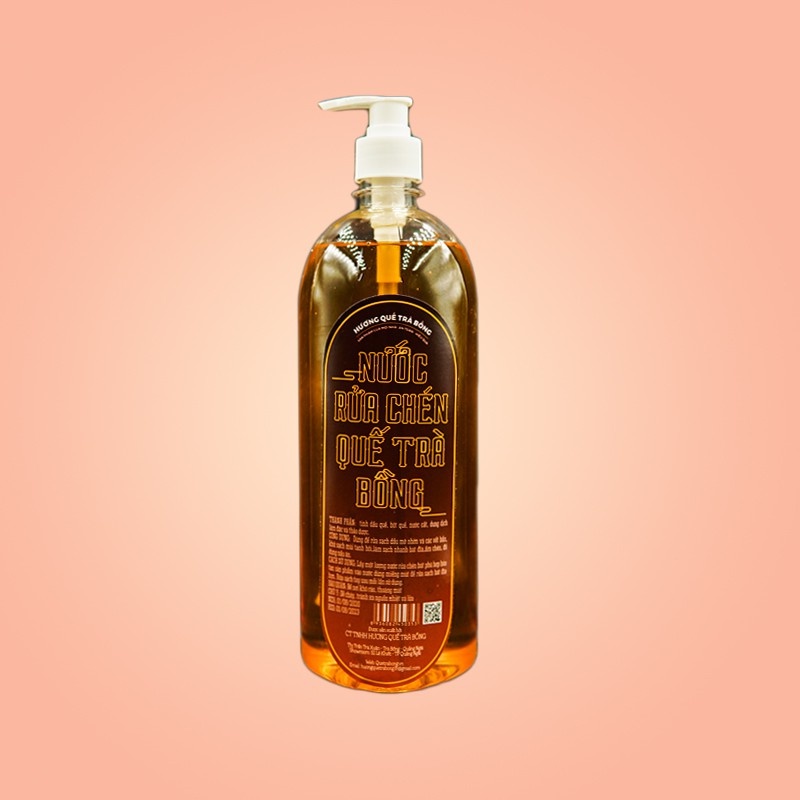 Nước Rửa Chén Quế Trà Bồng 1000ml
