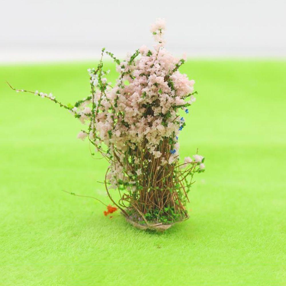 Set 4 Mô Hình Xe Lửa / Hoa Trang Trí Tiểu Cảnh