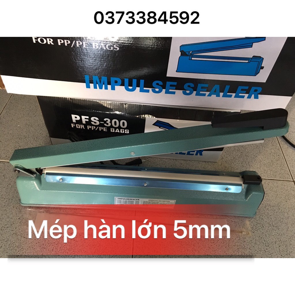 Máy hàn miệng túi zip , máy hàn miệng túi ni lông 40cm *5MM dập tay, ĐƯỜNG HÀN LỚN 5MM