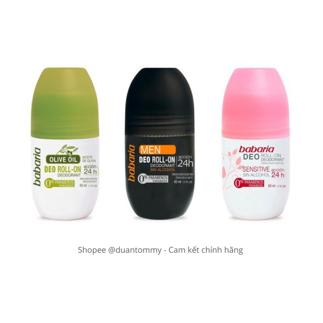 Lăn khử mùi  lăn nách Babaria dùng nam nữ, khô thoáng 24h  | BigBuy360 - bigbuy360.vn