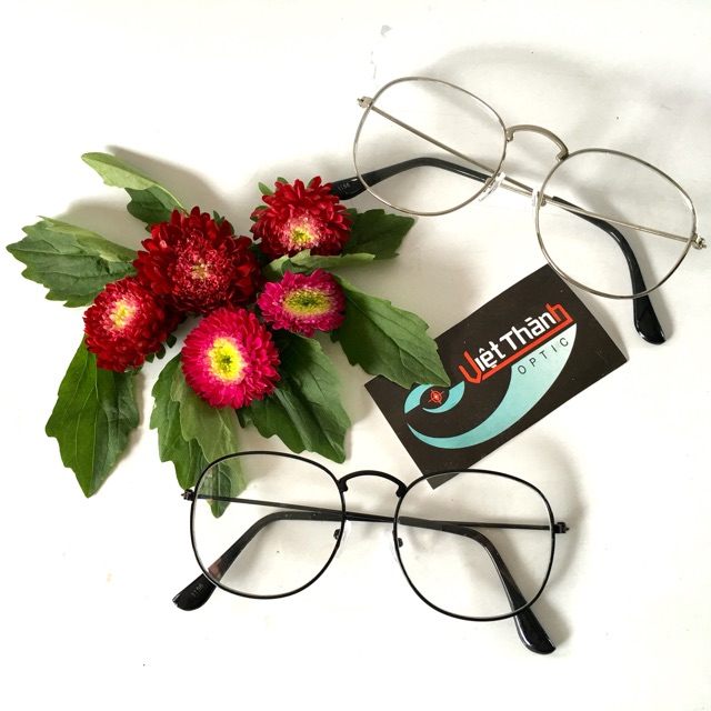 [giá sỉ] Kính teen có 3 MÀU kính hot kính ngố kính mắt mèo vintage kính giả cận | BigBuy360 - bigbuy360.vn