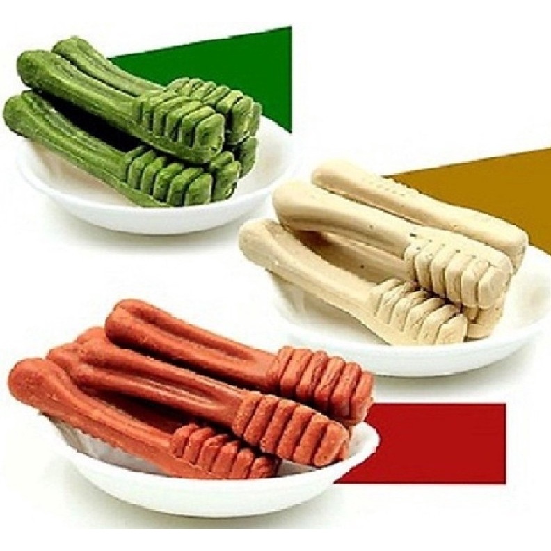 Xương gặm cho chó sạch răng thơm miệng ORGO - Xương bàn chải bổ sung canxi cho chó