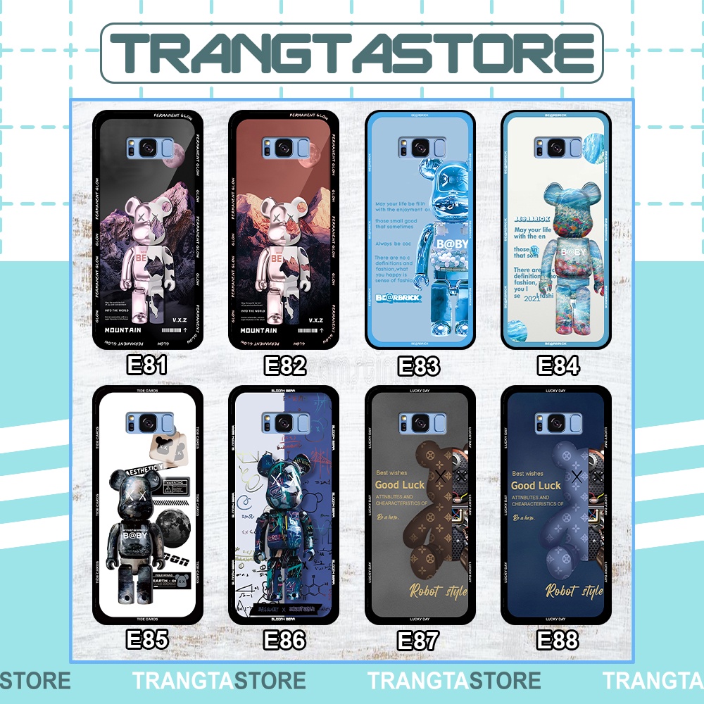 Ốp lưng Samsung S8 / S8 Plus / S8+ in hình gấu Bearbrick,Mountain,xanh,đen,đỏ giá rẻ