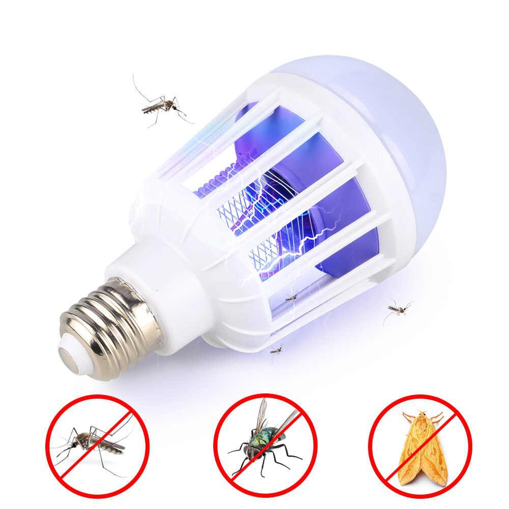 Bóng đèn LED diệt muỗi - có thể sử dụng như đèn ngủ hoặc chế độ ánh sáng trắng công suất 15W cực kí tiện dụng