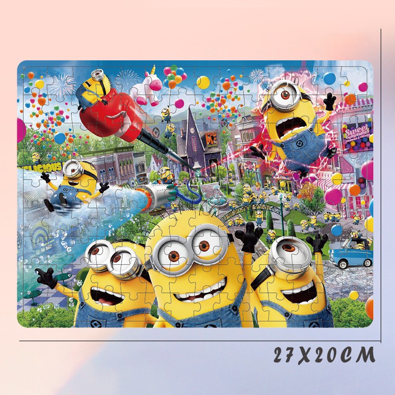 Bộ đồ chơi xếp hình 126 mảnh họa tiết hoạt hình đáng yêu phát triển trí tuệ dành cho trẻ em