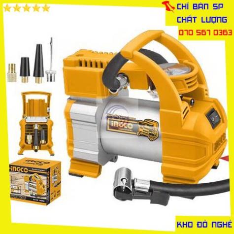 MÁY BƠM HƠI LỐP XE Ô TÔ INGCO 12V AAC1408 KDNTP