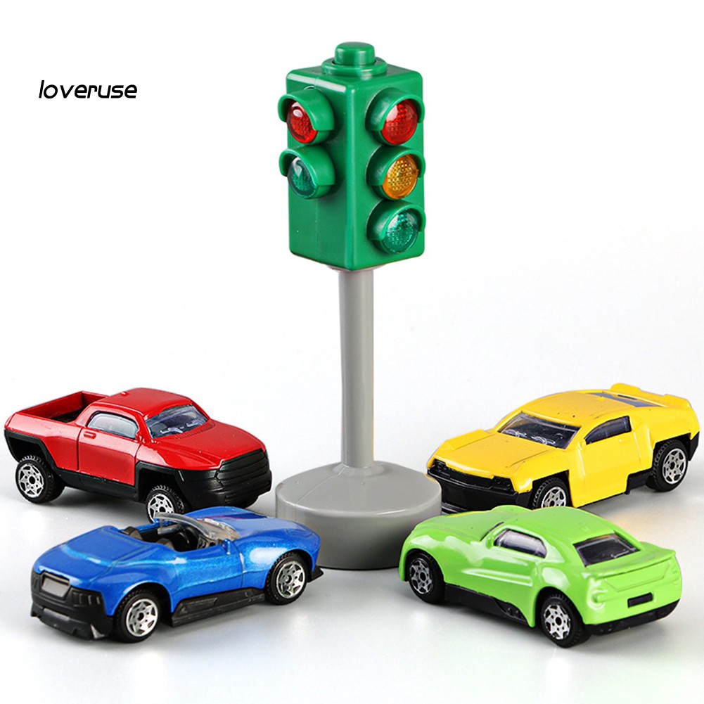 Bộ đồ chơi đèn giao thông mini có đèn led