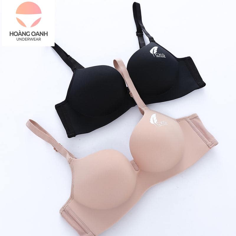 Áo lót nâng ngực Hoàng Oanh Underwear áo lót su đúc mút kép nâng ngực hiệu Thái Lan -áo lá cxg