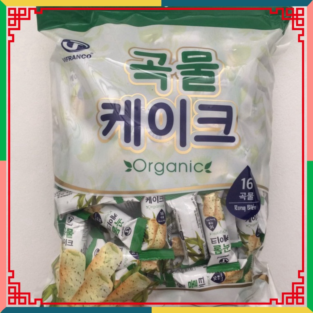 (HOT LIKE) Bánh hoa quả dưỡng chất vị rong biển ORGANIC 250g